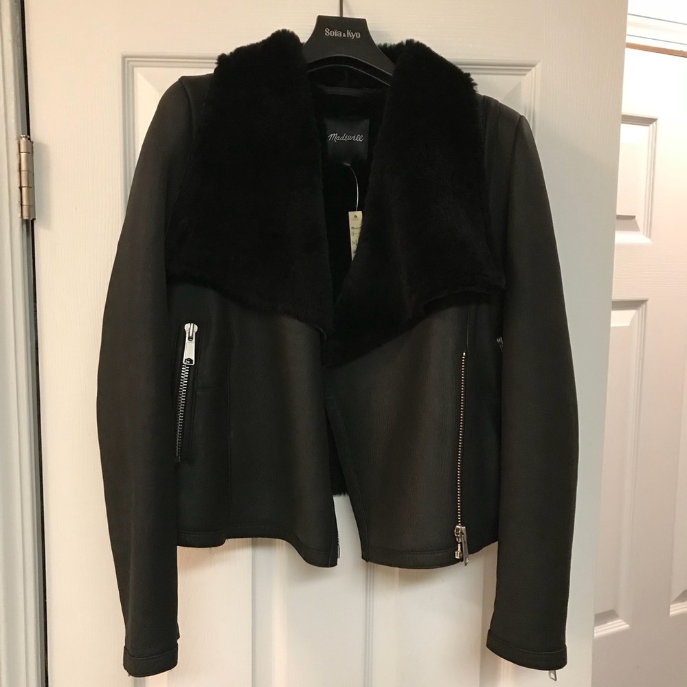 MADEWELL LEATHER / SHERPA JACKET
